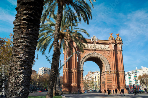 Arch of triumph in Barcelona, Catalonia, Spain