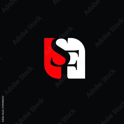 SF initials letter modern creative logo vector icon free