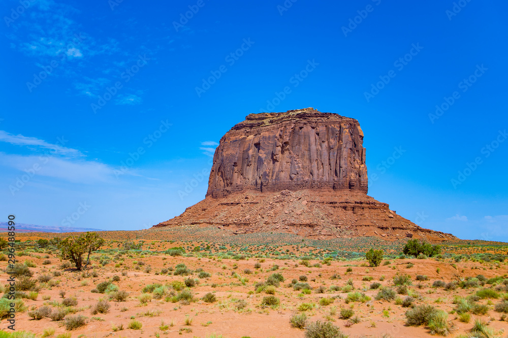 scenic hoodoo and giant sandstone formation in the Monument valleyvalley