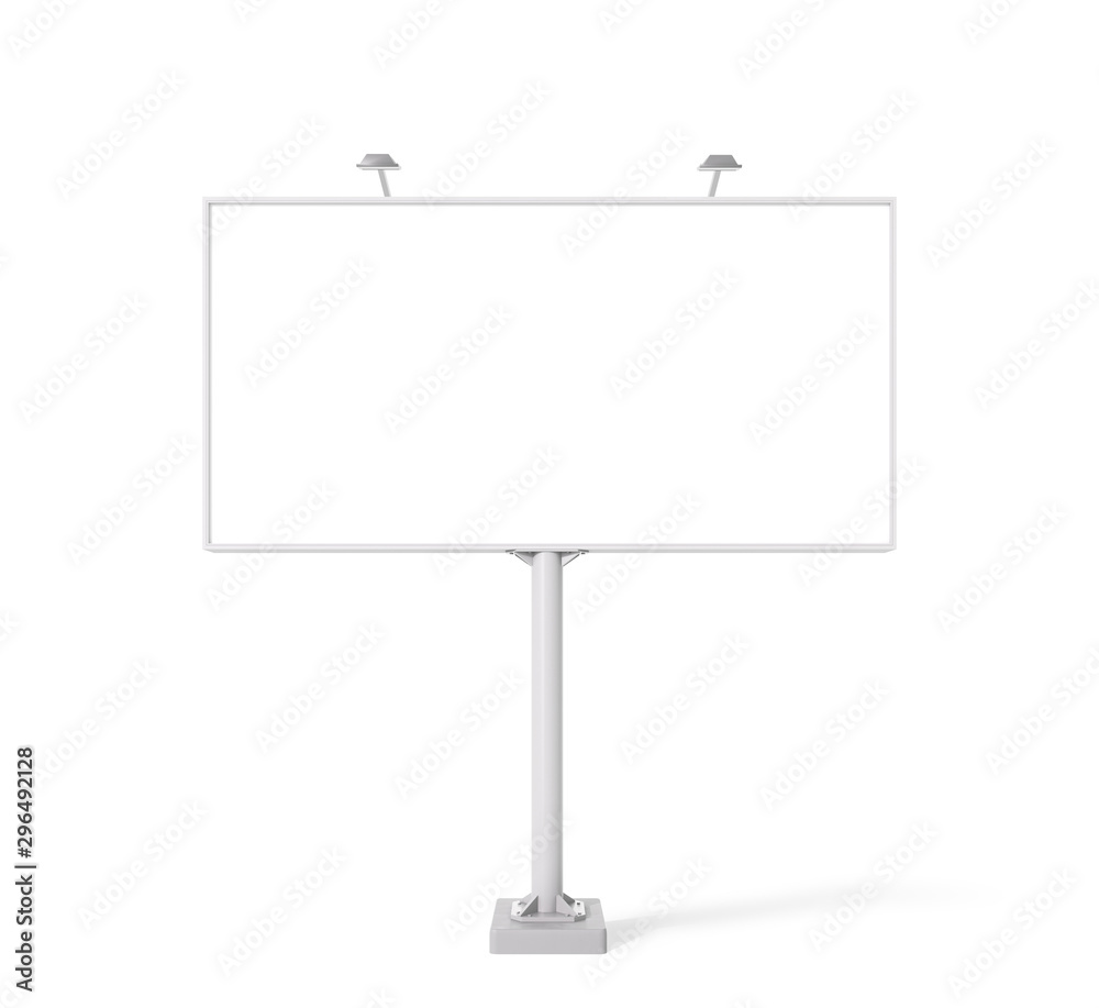 Blank billboard day view mock-up