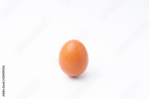 Chicken eggs isolated white background