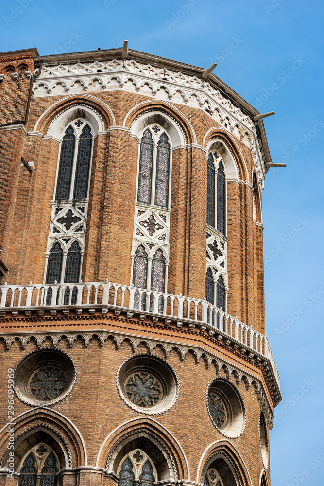 Venice, apse of the medieval Basilica dei Santi Giovanni e Paolo (Saint John and Paul) in gothic style. UNESCO world heritage site, Veneto, Italy, Europe