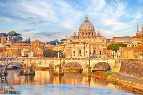 Photography View at Tiber and St Peter Cathedral