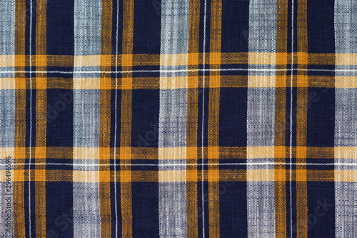 Checkered plaid fabric texture for background. tartan texture
