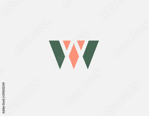 Creative geometric logo icon letter W typography for business company. Free Download Creative geometric logo icon letter W typography for business company. - GFXLoad