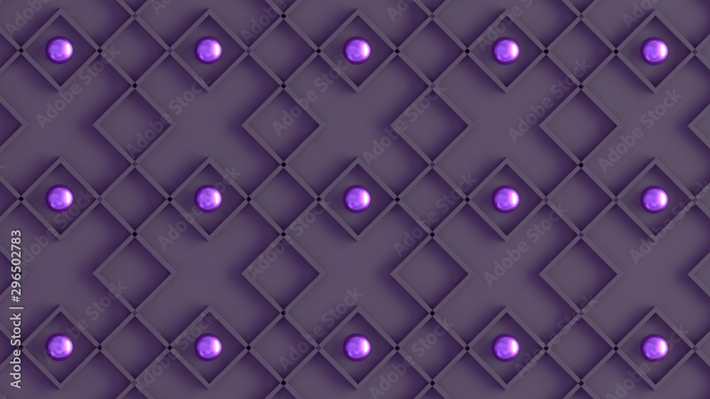 Fototapeta premium Interior pattern, architectural background. 3d illustration, 3d rendering.