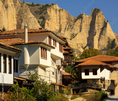 sandy cliffs of the small, ancient town of Melnik, Bulgaria_1