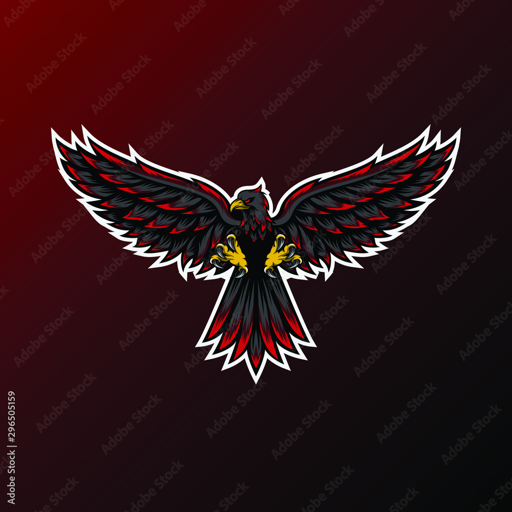 Obraz premium Eagle mascot for sport and esport or gamer team logo