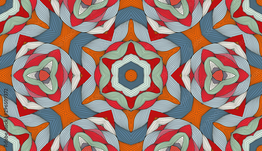 Fototapeta premium Abstract colorful seamless pattern(1)