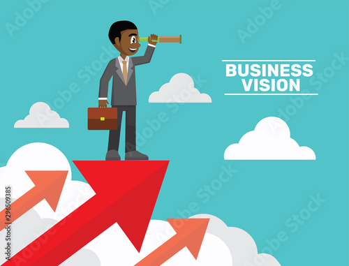 Cartoon character, Business vision concepts.