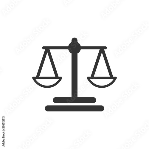Scales icon vector Balance symbol illustration EPS 10