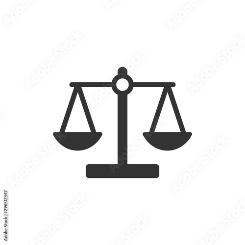 Scales icon vector Balance symbol illustration EPS 10