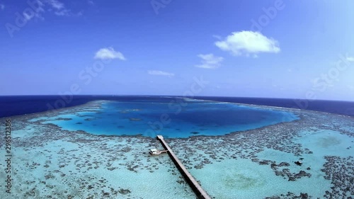 Sanganeb Reef Lighthouse of Red sea, Sudan. photo