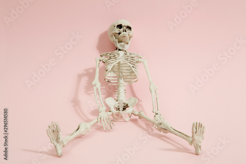 Pink skeleton