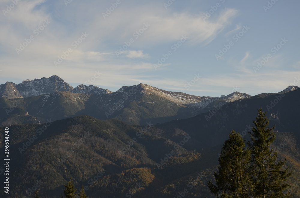 Gubałówka , Giewont ,śpiący rycerz , Zakopane ,Tatry ,Kasprowy Wierch , widok z gubałówki , widok na Tatry , widok na góry , 