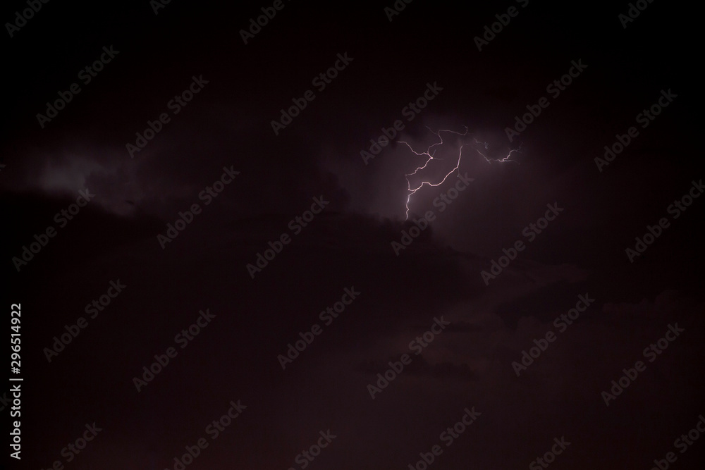 Lightning in the night dramatic sky Lightning in the night dramatic sky