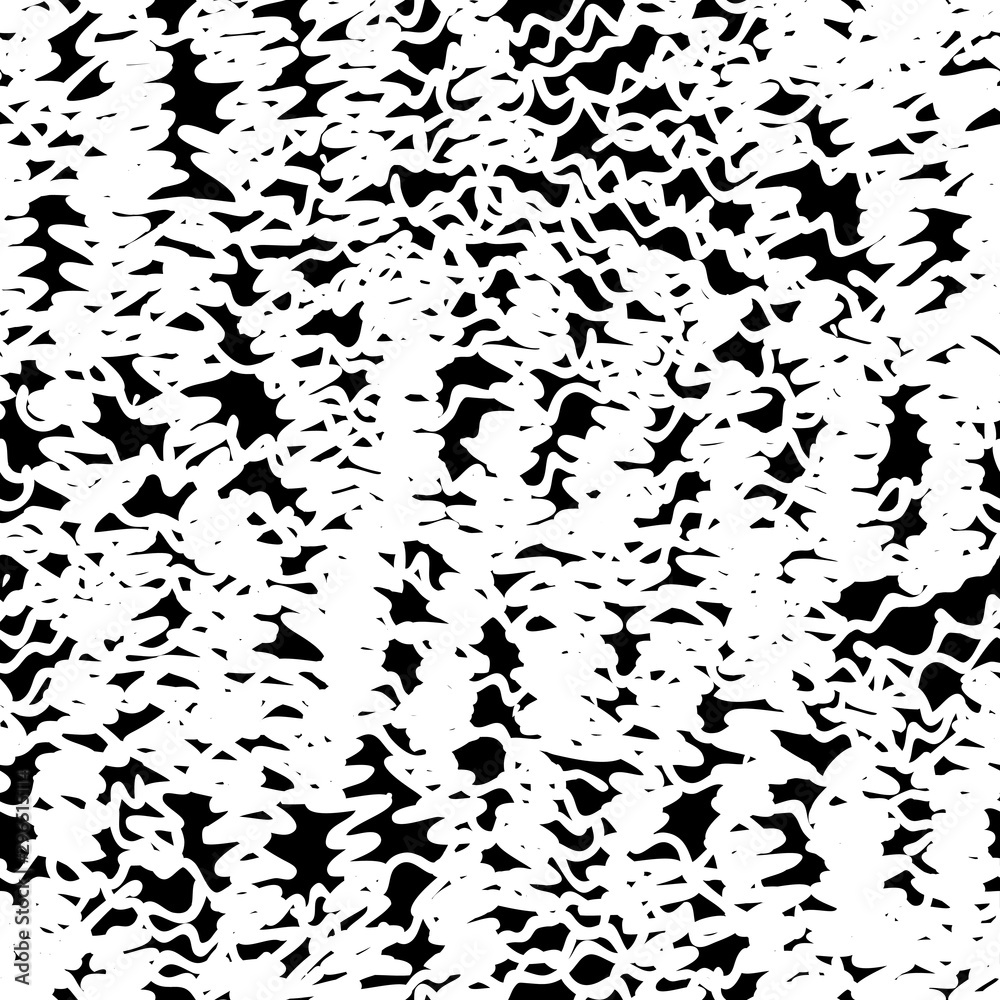 Grunge background monochrome vector seamless. Black and white vintage texture. Randomly arranged elements Grunge background monochrome vector seamless. Black and white vintage texture. Randomly arranged elements
