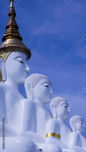 PETCHABUN, Thailand.- 08 SEP,2019 : White buddha in Wat Pha Sorn Kaew at Khao Kho Petchabun Thailand.