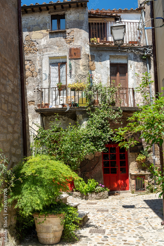 Calcata, historic village in Italy