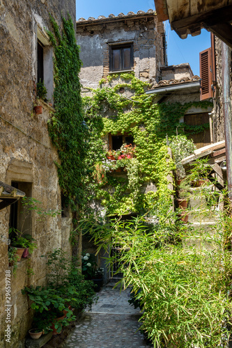 Calcata  historic village in Italy