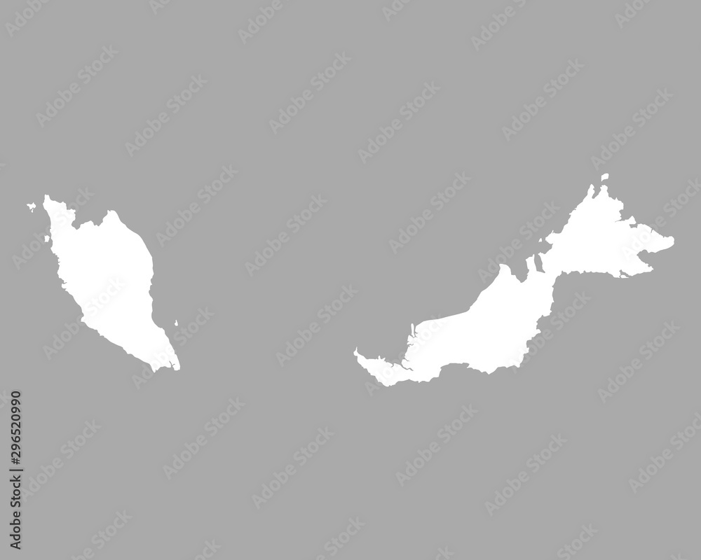 Karte von Malaysia