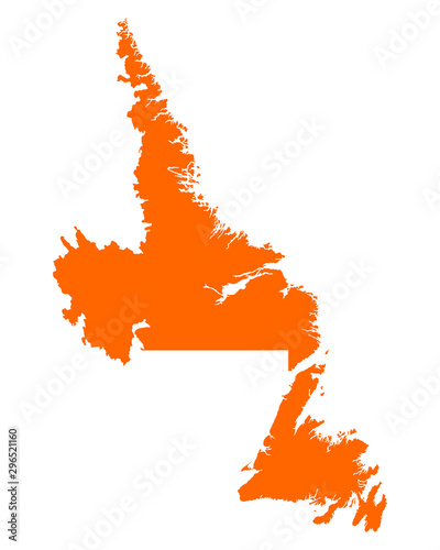Karte von Newfoundland and Labrador