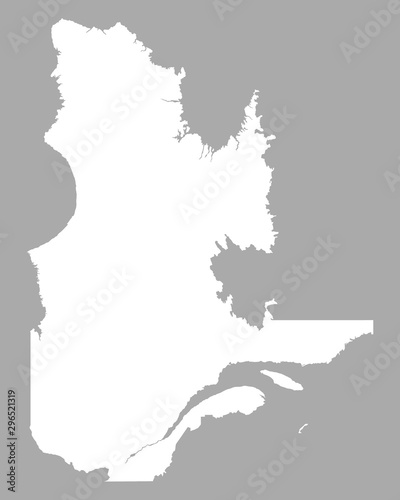 Karte von Quebec