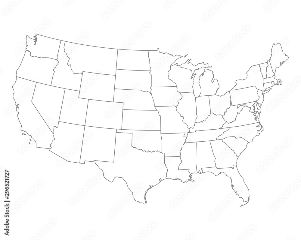 Fototapeta premium Karte der USA