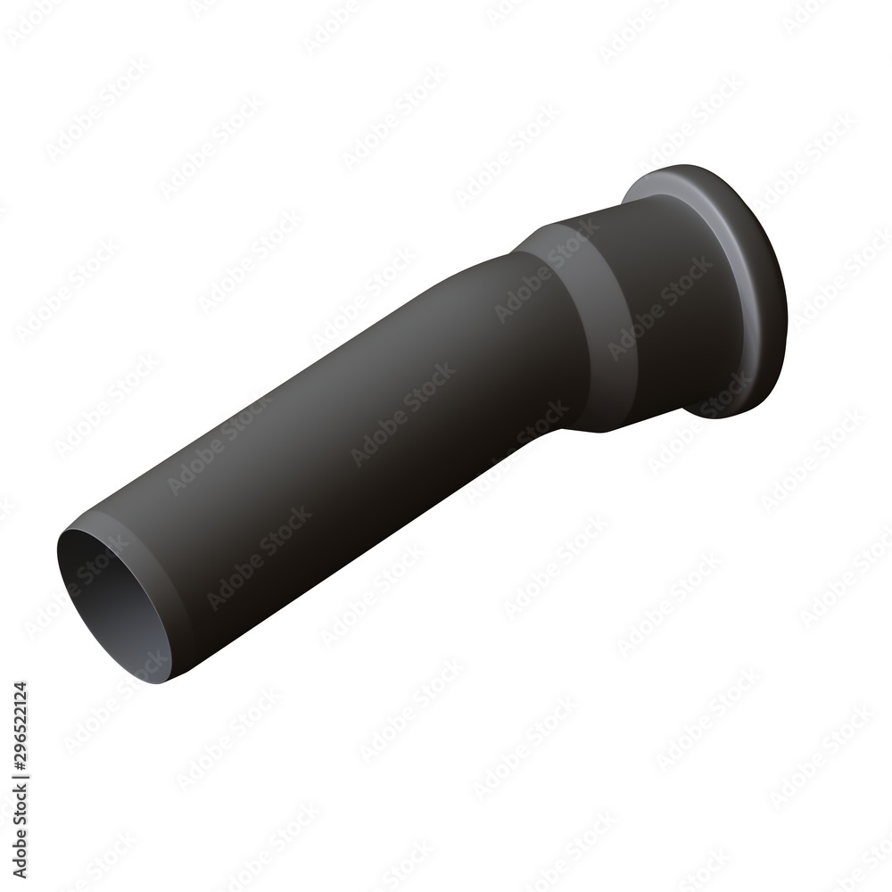 Plastic sewer pipe grey on white background, isolated. 3D rendering of excellent quality in high resolution. It can be enlarged and used as a background or texture. Plastic sewer pipe grey on white background, isolated. 3D rendering of excellent quality in high resolution. It can be enlarged and used as a background or texture.