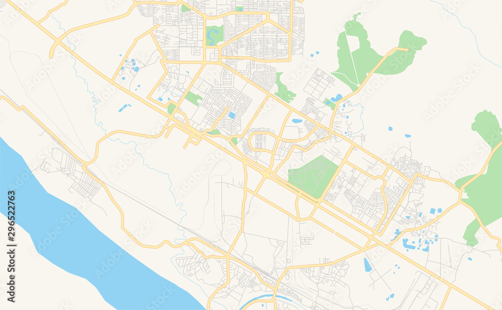 Printable street map of Durgapur, India