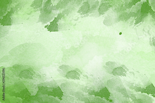 Illustration of green watercolor background. Digital drawing. Can be used as banner  presentation  flyer  poster  web design  website  invitations.