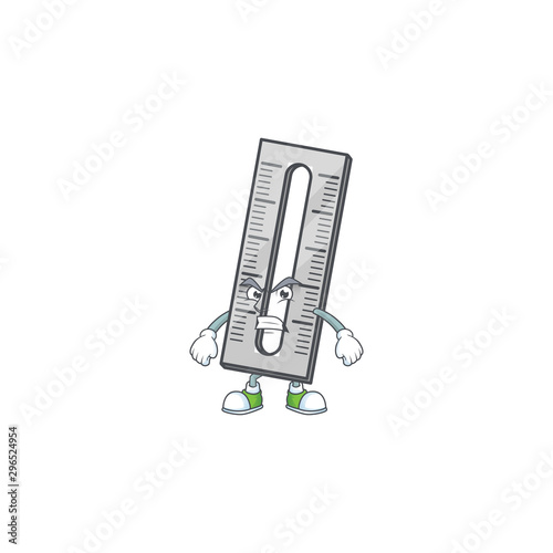 Scream gray rullers in the cartoon character