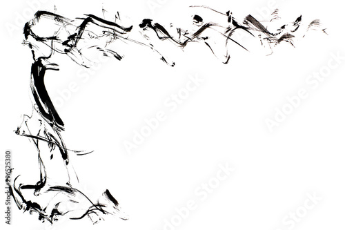 Black and white abstract ar...