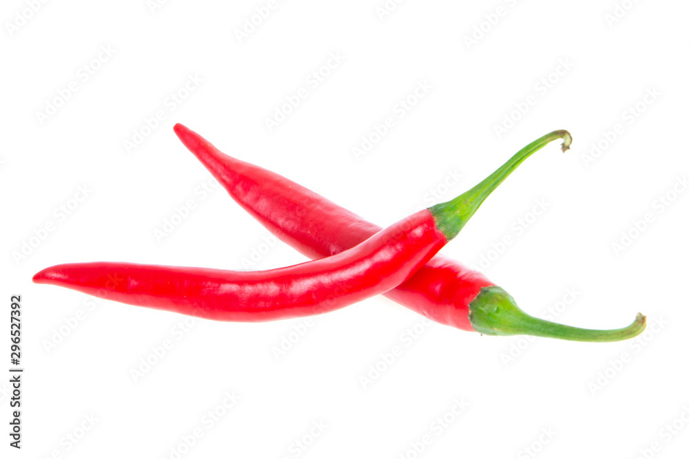chilli isolated on white