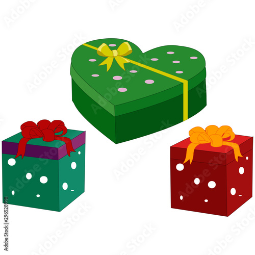 Colorful Gift Packs - Vector Image