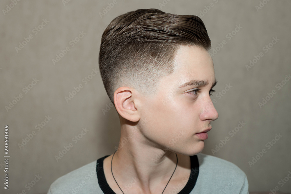 Young Caucasian Blond Guy Stylish Hairstyle Stock Photo 2258382571 |  Shutterstock