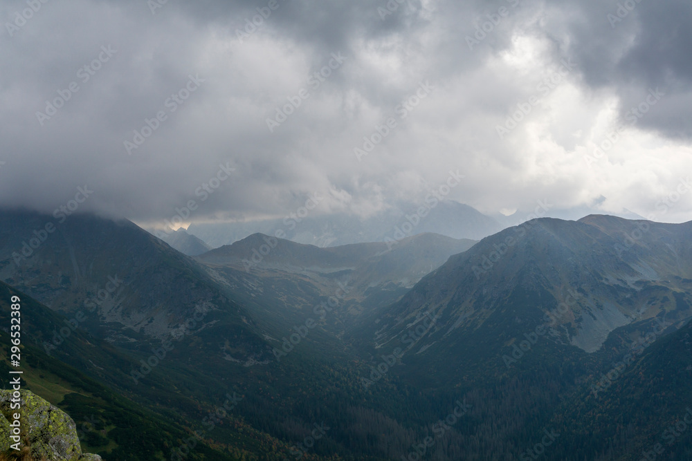 Heavy clouds before the storm. Tatra Mountains. Heavy clouds before the storm. Tatra Mountains.