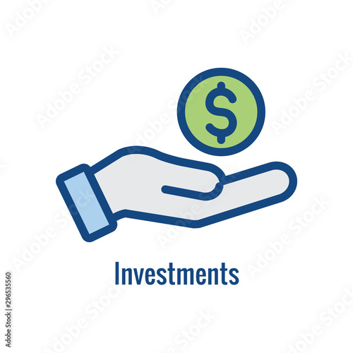 Investment or Banking Icon that shows increase in amount