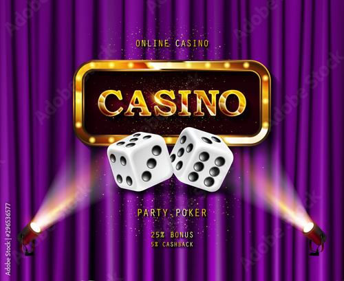 Shining sign Casino banner