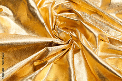 wzór złote fale tkaniny