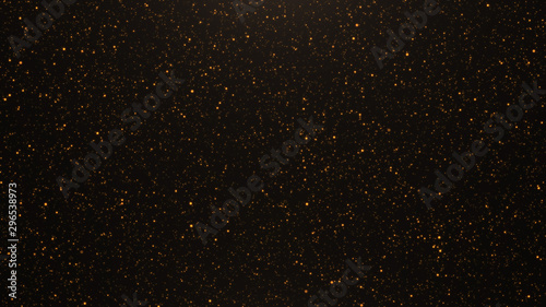 Obraz na płótnie Abstract background of flickering gold particles and light flare w salonie