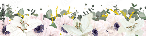 Border anemone and lilies 