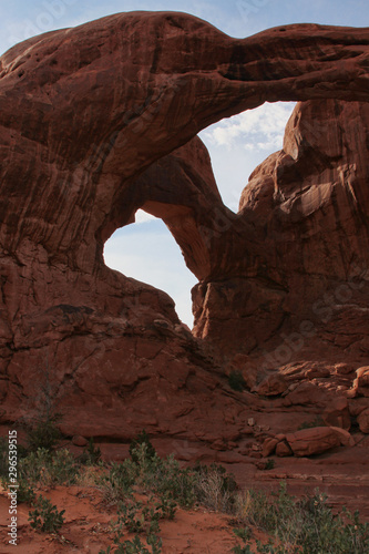 Double Arch located in the Arches National Park located in Moab, Utah.