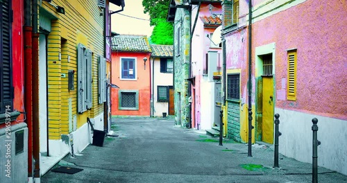 Street in Manziana Lazio Italy