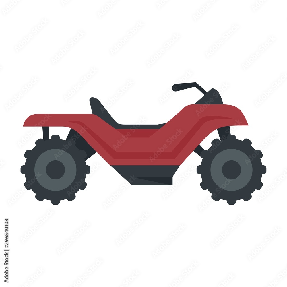 Long quad bike icon. Flat illustration of long quad bike vector icon for web design Long quad bike icon. Flat illustration of long quad bike vector icon for web design