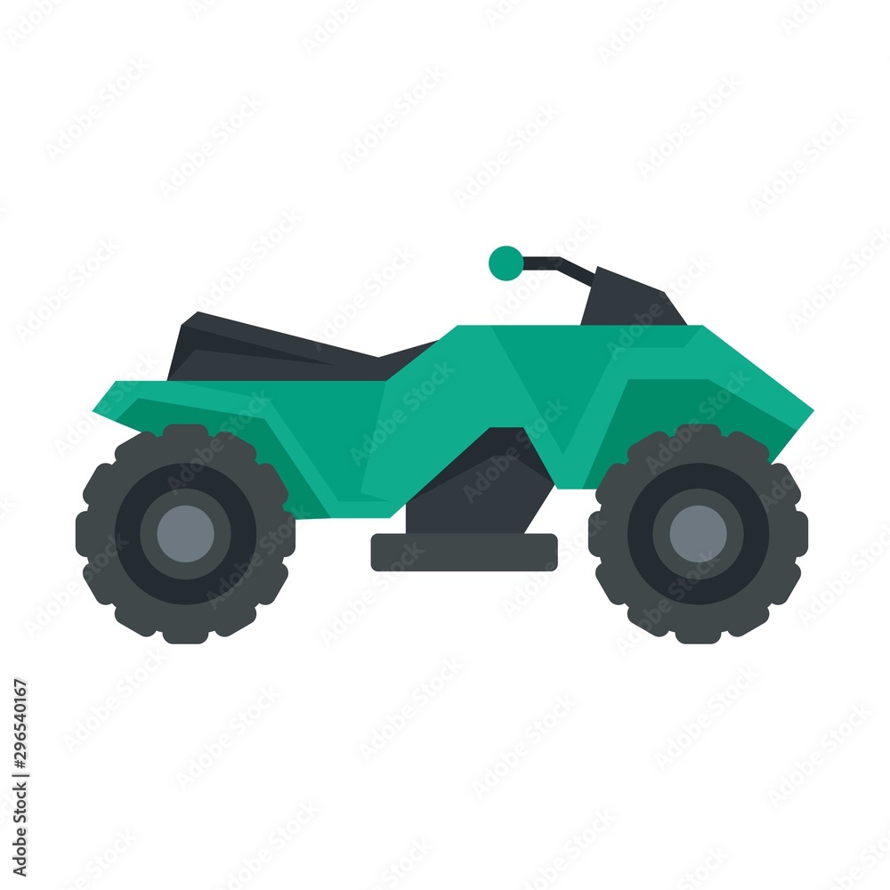 Extreme quad bike icon. Flat illustration of extreme quad bike vector icon for web design Extreme quad bike icon. Flat illustration of extreme quad bike vector icon for web design