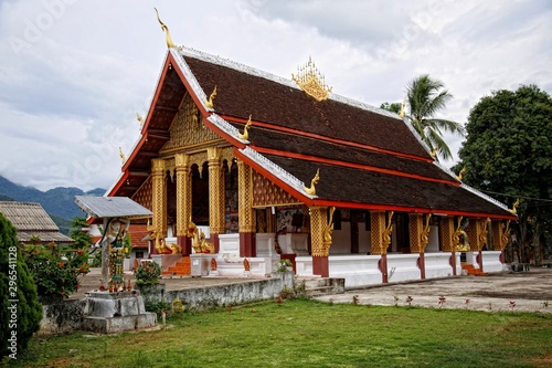 The temple of Wat Mahathat in Luang Prabang, Laos