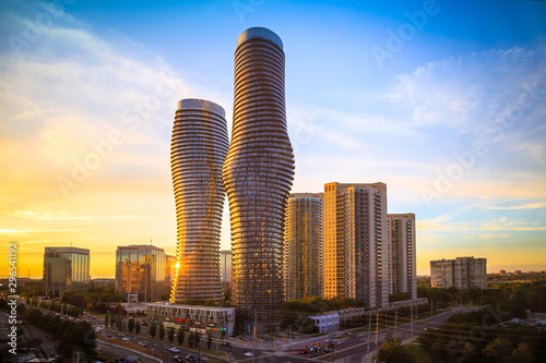 View of Mississauga city in...