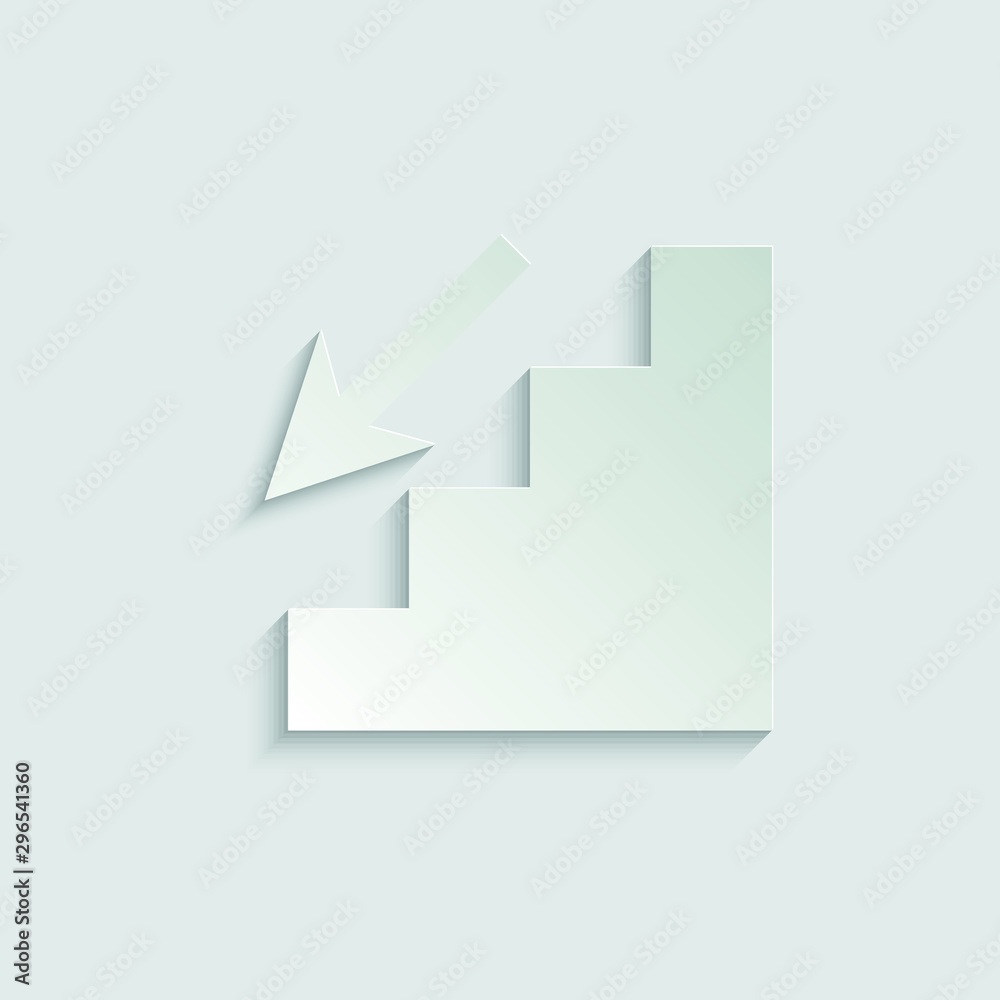 stairs vector icon paper icon stairs vector icon paper icon