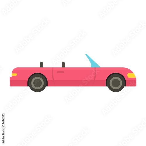 Cabriolet icon. Flat illustration of cabriolet vector icon for web design
